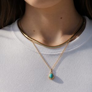 MILLIE GEMSTONE PENDANT NECKLACE