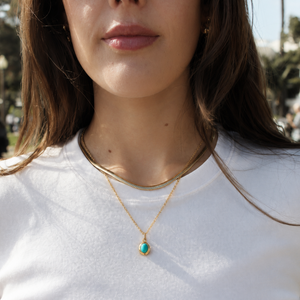 MILLIE GEMSTONE PENDANT NECKLACE