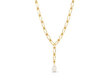  CHLOE MAXI PEARL LARIAT NECKLACE