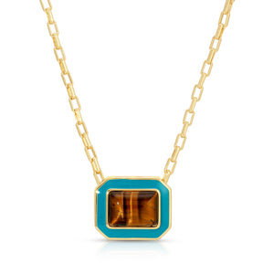 LAMILL STATEMENT ENAMEL NECKLACE