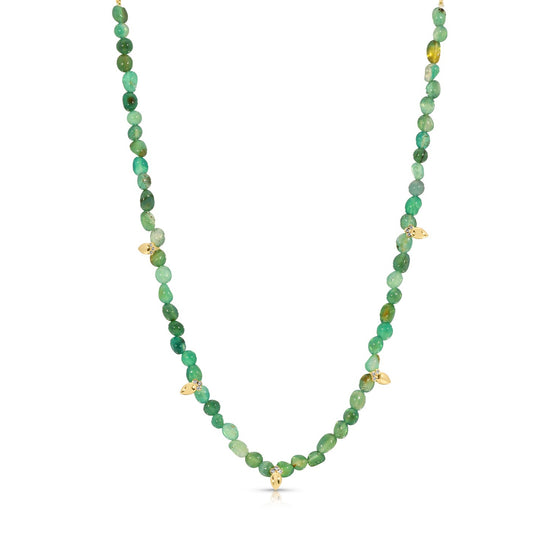 ATHENA BEADED CHARM NECKLACE