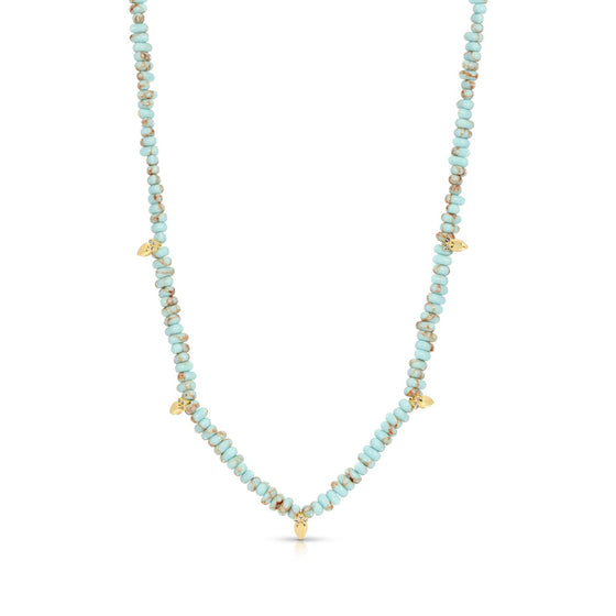 ATHENA BEADED CHARM NECKLACE