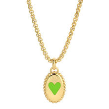  BEA ENAMEL HEART NECKLACE