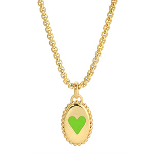 BEA ENAMEL HEART NECKLACE