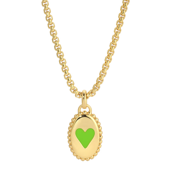 BEA ENAMEL HEART NECKLACE