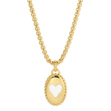  BEA ENAMEL HEART NECKLACE