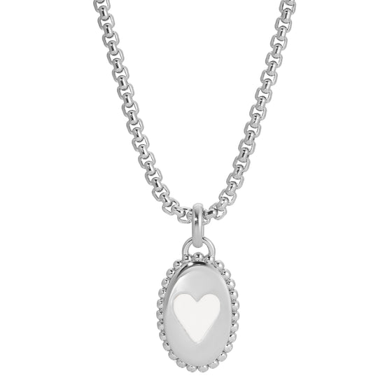 BEA ENAMEL HEART NECKLACE