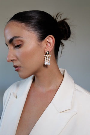 CANNES PEARL DROP EARRINGS