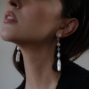 MARSEILLE LONG PEARL EARRINGS